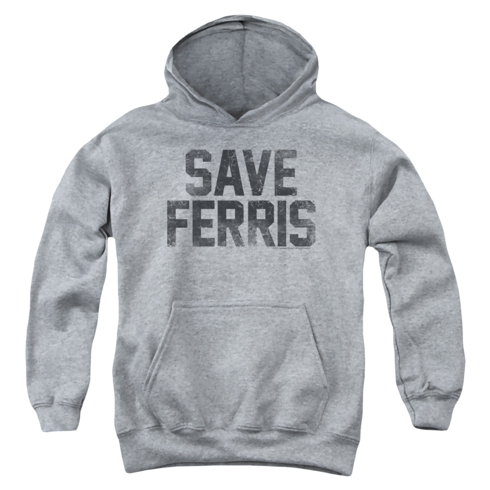Ferris Bueller's Day Off Save Ferris - Youth Hoodie Youth Hoodie (Ages 8-12) Ferris Bueller's Day Off