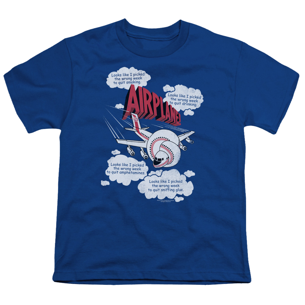 Airplane Picked The Wrong Day - Youth T-Shirt (Ages 8-12) Youth T-Shirt (Ages 8-12) Airplane