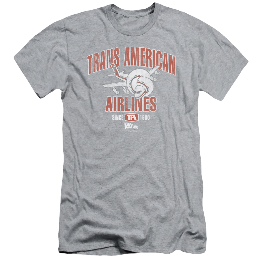 Airplane Trans American - Men's Slim Fit T-Shirt Men's Slim Fit T-Shirt Airplane