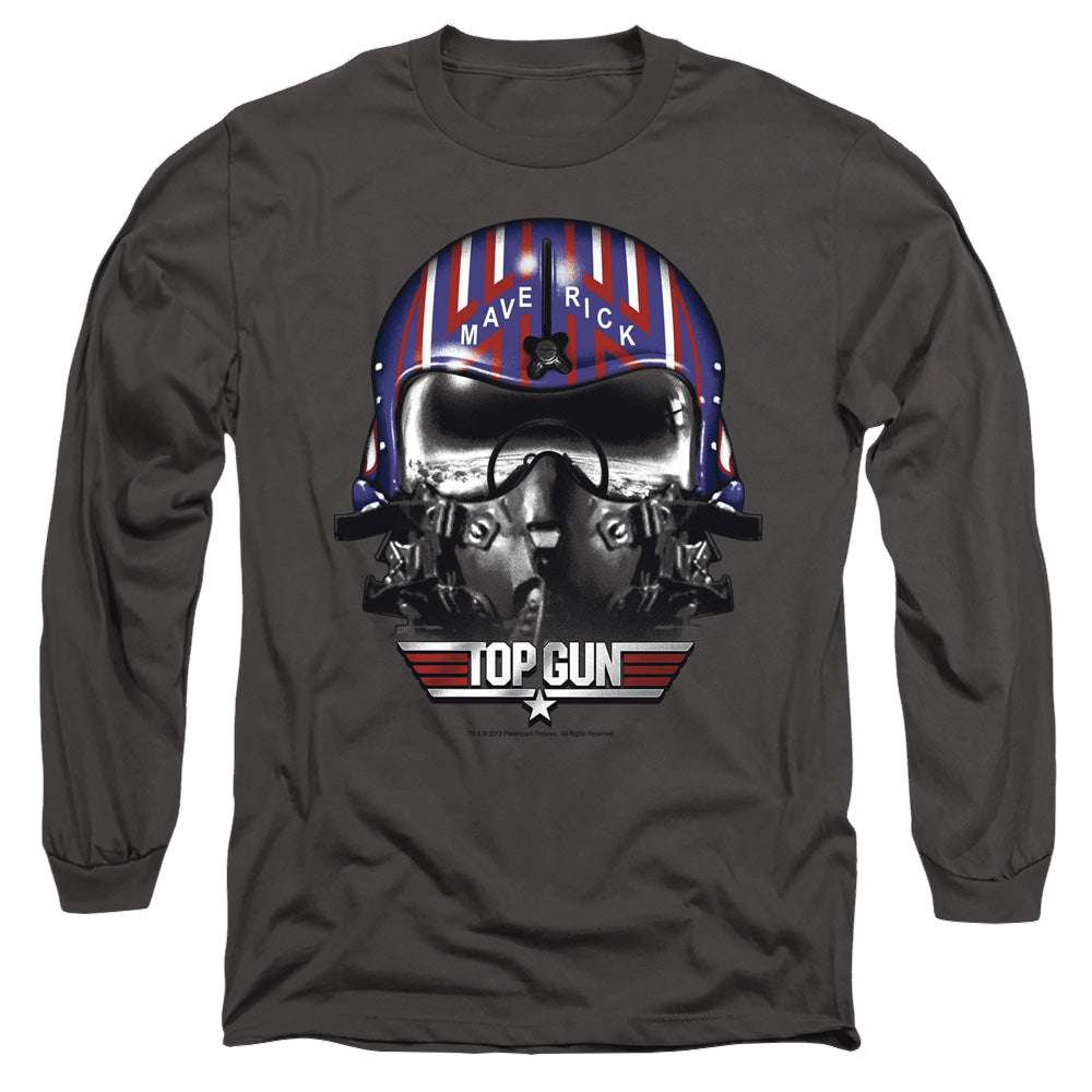 Top Gun Maverick Helmet - Men's Long Sleeve T-Shirt Men's Long Sleeve T-Shirt Top Gun