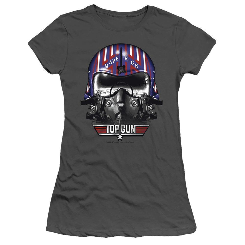 Top Gun Maverick Helmet - Juniors T-Shirt Juniors T-Shirt Top Gun