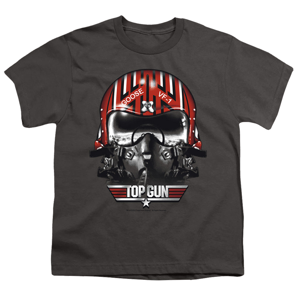 printful2 Top Gun Goose Helmet Unisex Premium T-Shirt Silver / XXL