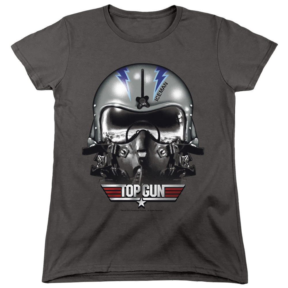 Top Gun Iceman Helmet - Women's T-Shirt Women's T-Shirt Top Gun