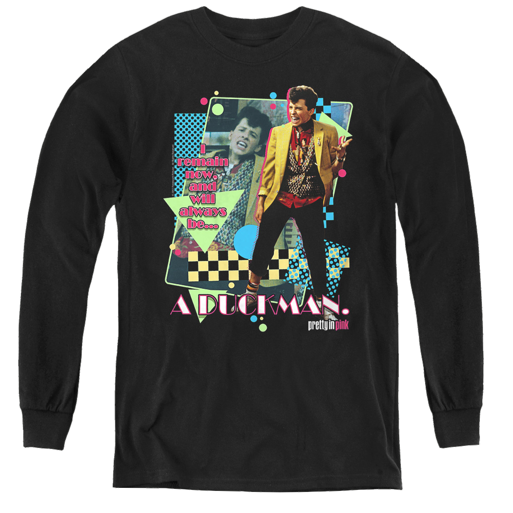 Pretty In Pink A Duckman - Youth Long Sleeve T-Shirt Youth Long Sleeve T-Shirt Pretty in Pink