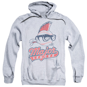 Athletic heather pullover hoodie with Major League Vintage Logo graphic