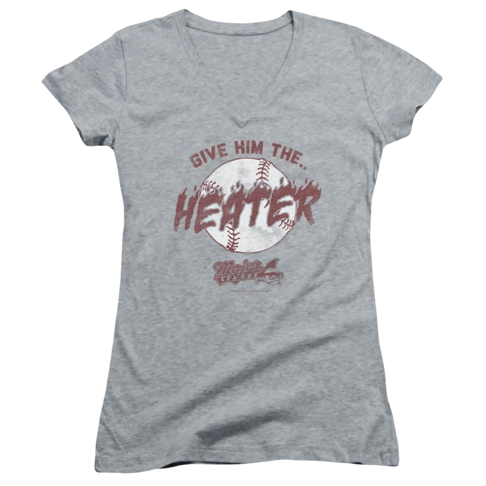 Major League The Heater Juniors V-Neck T-Shirt Juniors V-Neck T-Shirt Major League