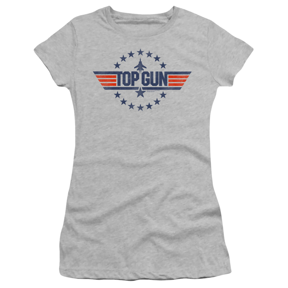 Top Gun Star Logo - Juniors T-Shirt Juniors T-Shirt Top Gun
