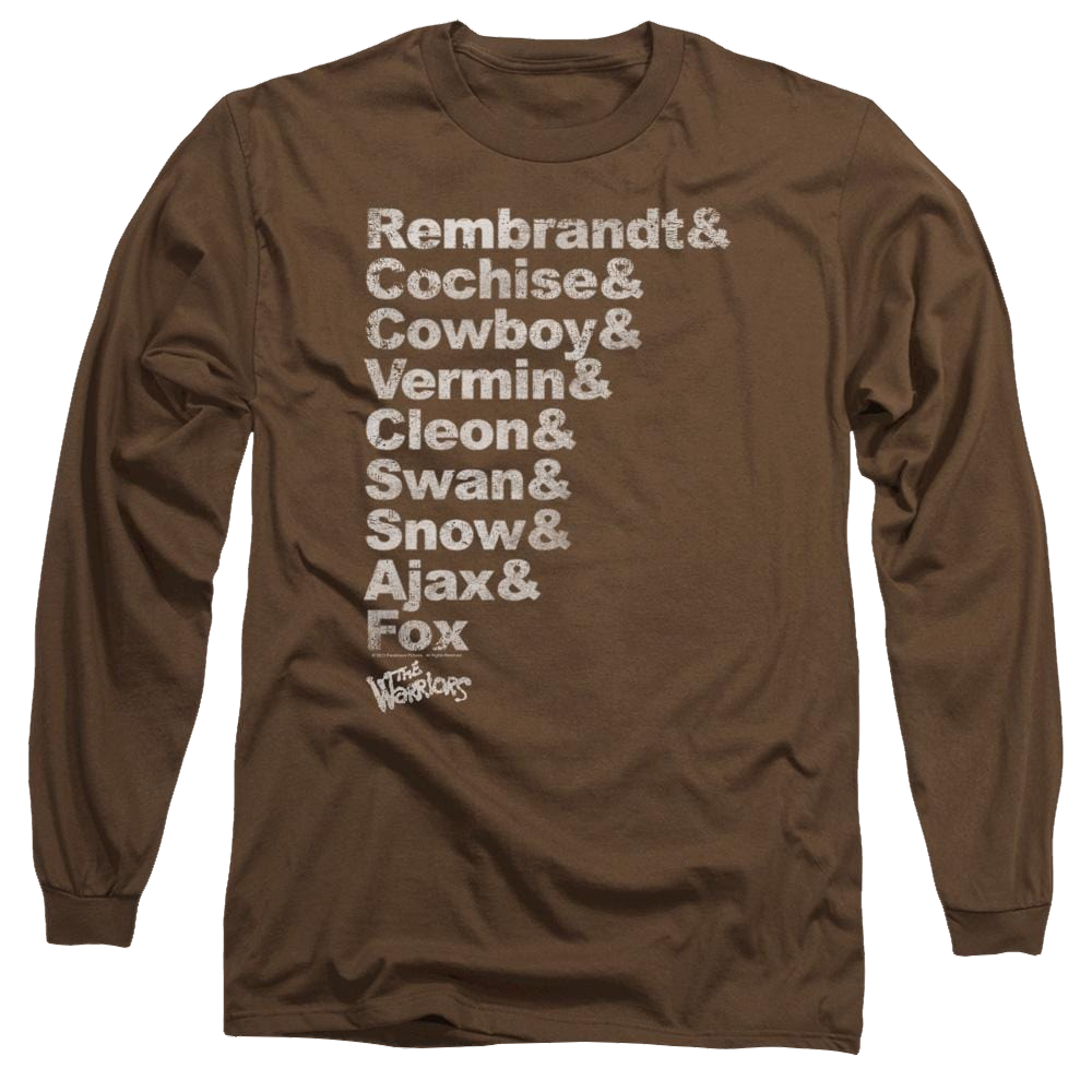 The Warriors Roster Men's Long Sleeve T-Shirt Men's Long Sleeve T-Shirt The Warriors