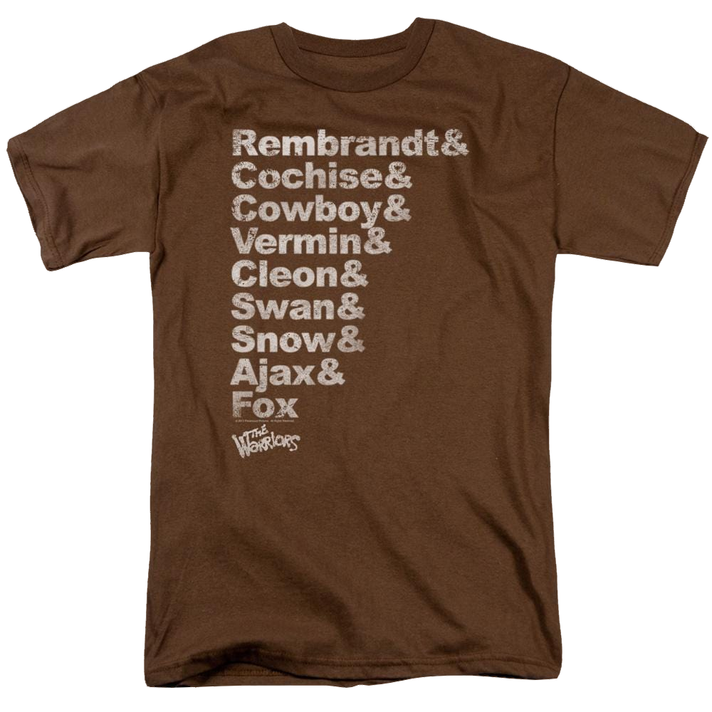 Warriors, The Roster - Men's Regular Fit T-Shirt Men's Regular Fit T-Shirt The Warriors