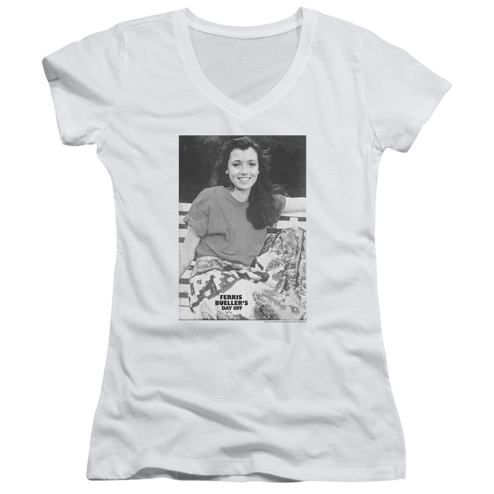 Ferris Bueller's Day Off Sloane - Juniors V-Neck T-Shirt Juniors V-Neck T-Shirt Ferris Bueller's Day Off