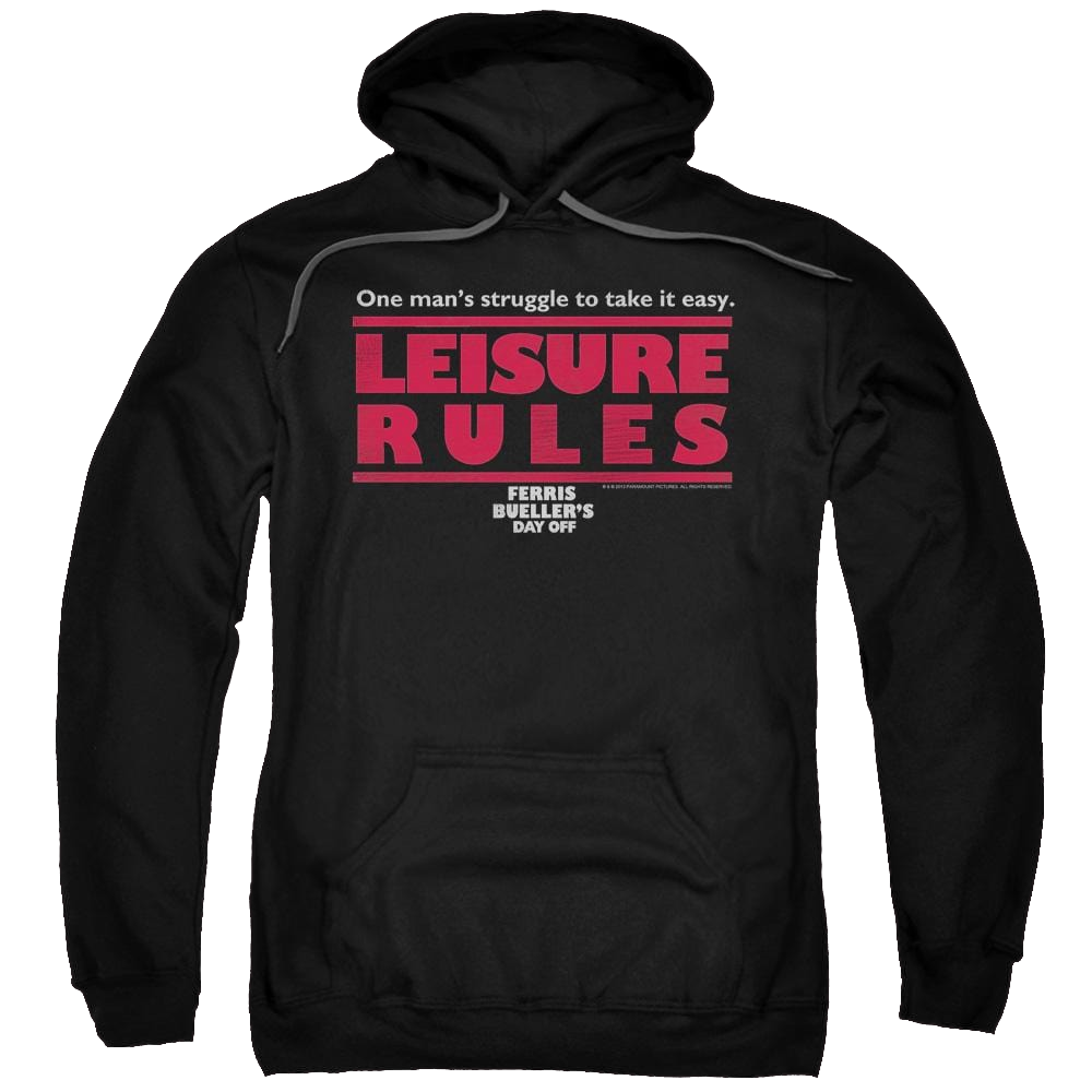 Ferris Bueller's Day Off Leisure Rules - Pullover Hoodie Pullover Hoodie Ferris Bueller's Day Off