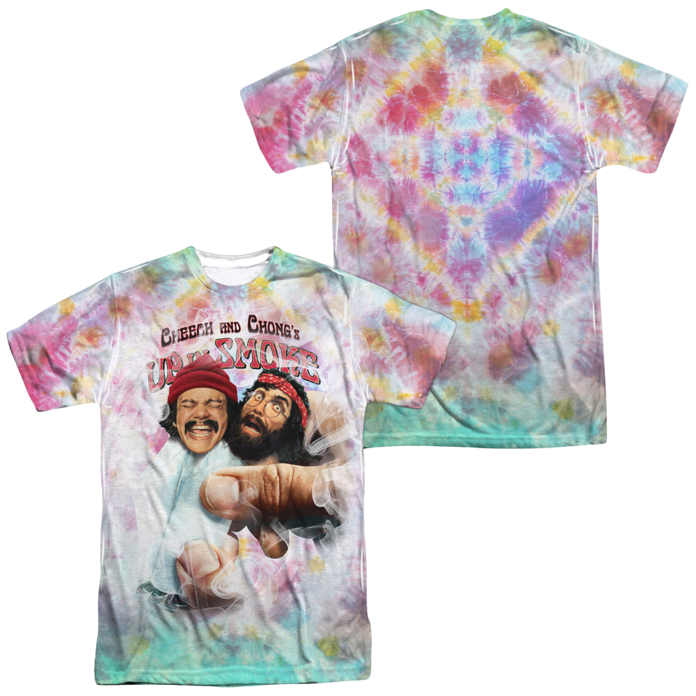 Up in Smoke Fried Tie Dyed (Front/Back Print) - Men's All-Over Print T-Shirt Men's All-Over Print T-Shirt Cheech & Chong