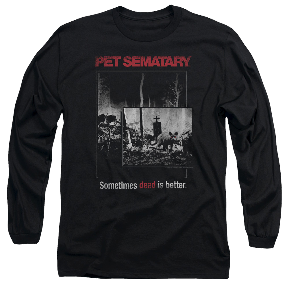 Pet Sematary Cat Poster - Men's Long Sleeve T-Shirt Men's Long Sleeve T-Shirt Pet Sematary