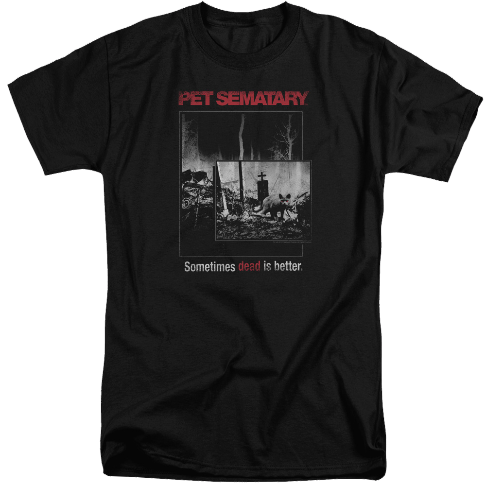 Pet Sematary Cat Poster - Men's Tall Fit T-Shirt Men's Tall Fit T-Shirt Pet Sematary