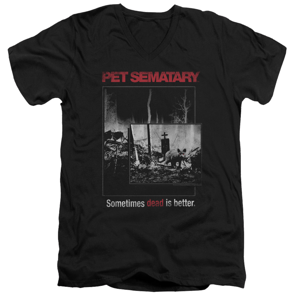 Pet Sematary Cat Poster - Men's V-Neck T-Shirt Men's V-Neck T-Shirt Pet Sematary