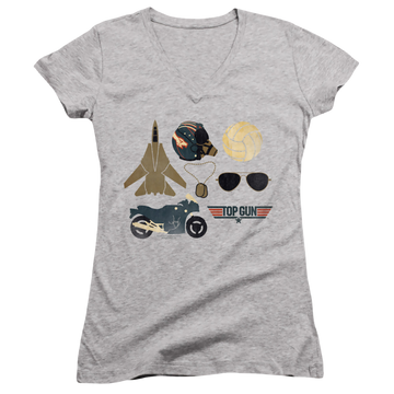 Top Gun Items - Juniors V-Neck T-Shirt Juniors V-Neck T-Shirt Top Gun