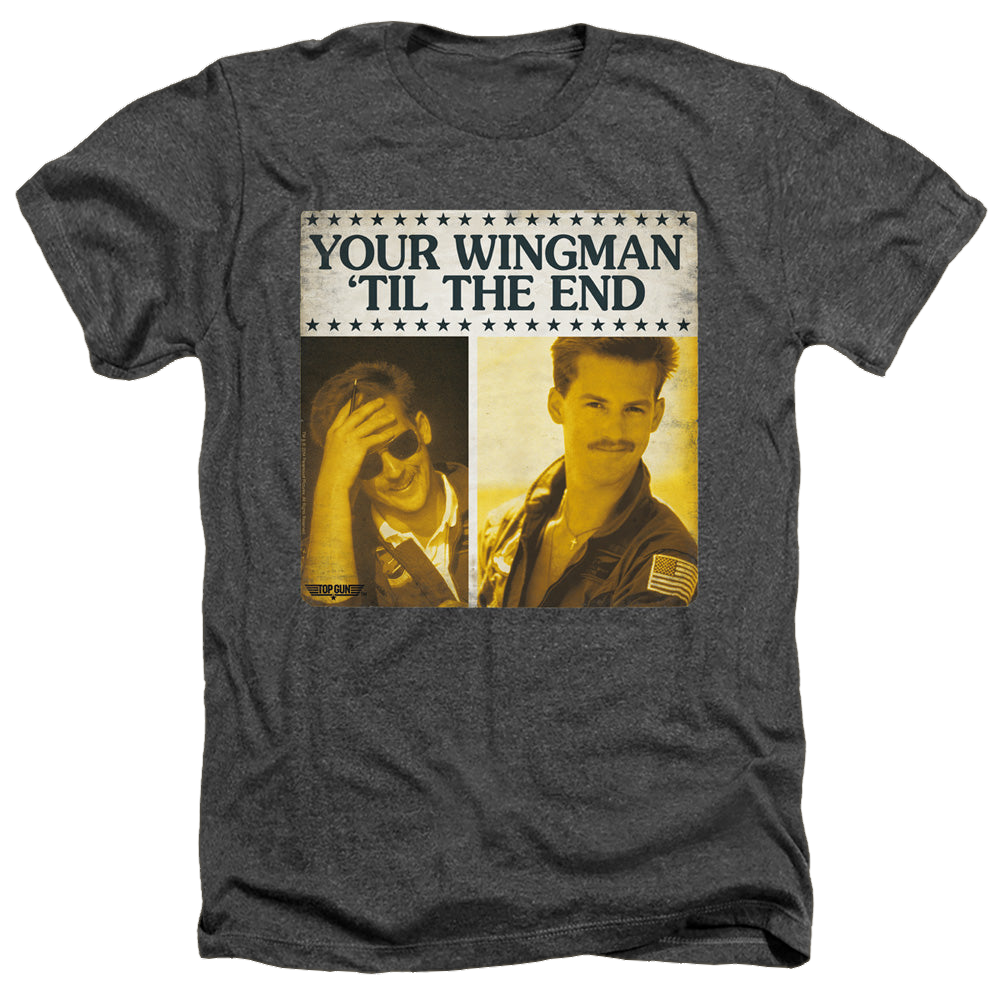 Top Gun Til The End - Men's Heather T-Shirt Men's Heather T-Shirt Top Gun