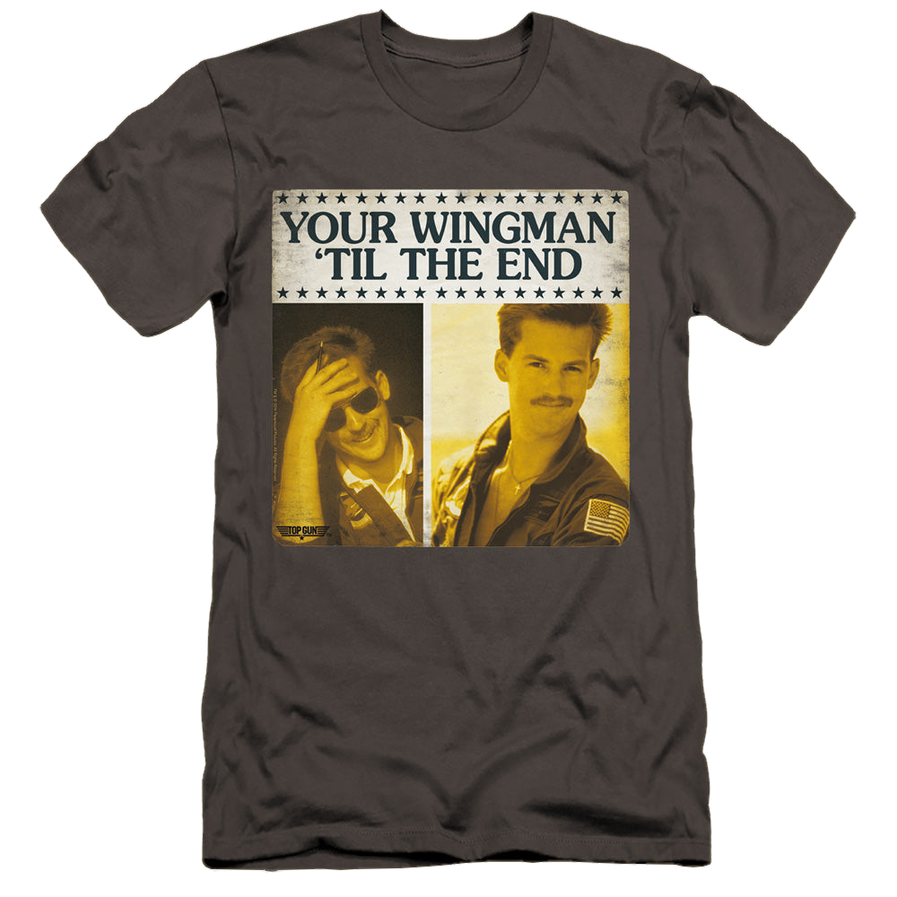 Top Gun Til The End - Men's Premium Slim Fit T-Shirt Men's Premium Slim Fit T-Shirt Top Gun