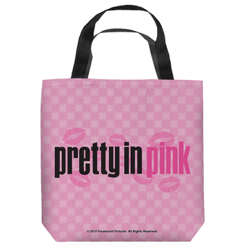 Pretty in Pink Kiss Me tote bag