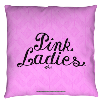 Grease Pink throw pillow