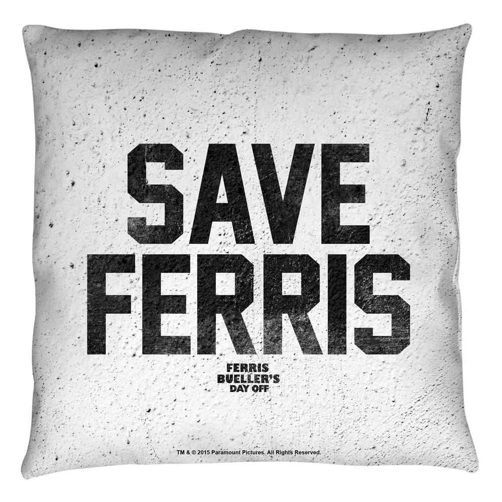 Ferris Bueller Save Ferris Throw Pillow Throw Pillows Ferris Bueller's Day Off