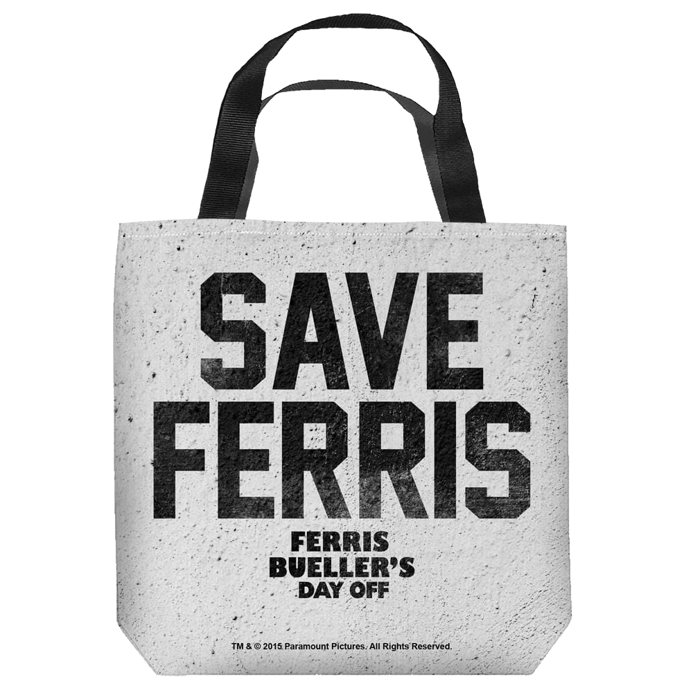 Ferris Buelle - Save Ferris - Tote Bag Tote Bags Ferris Bueller's Day Off