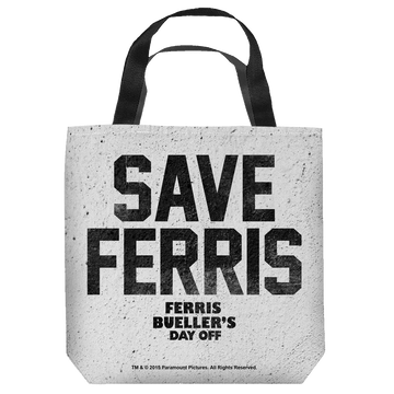 Ferris Bueller's Day Off Ferris Buelle - Save Ferris tote bag