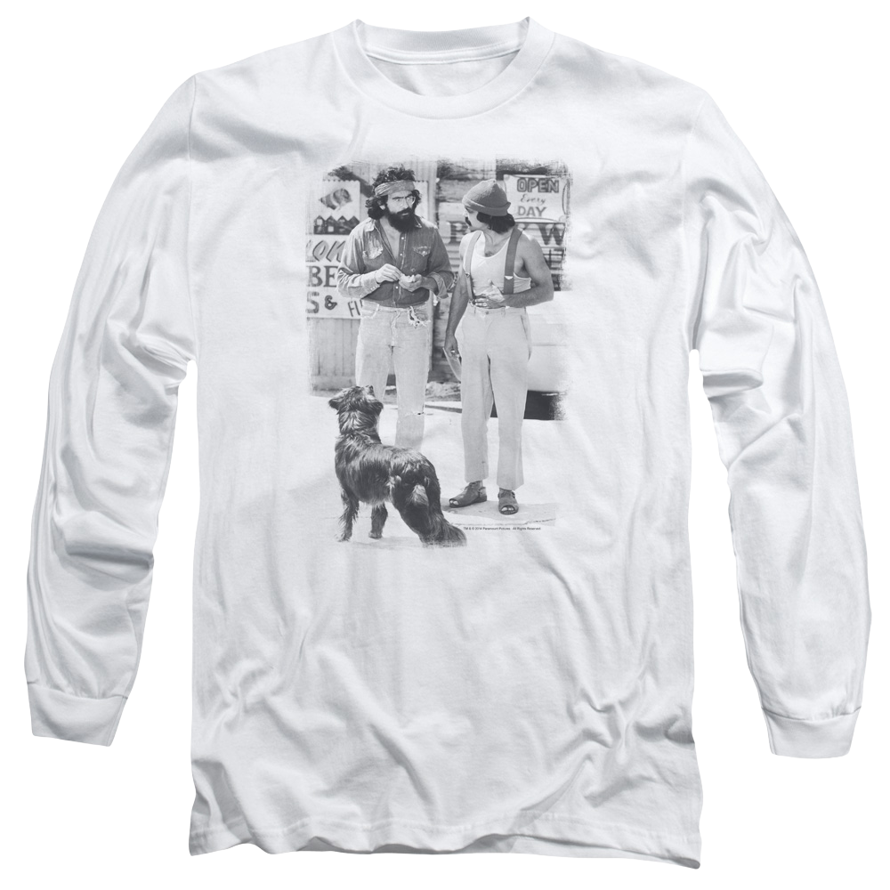 Up in Smoke Cheech Chong Dog - Men's Long Sleeve T-Shirt Men's Long Sleeve T-Shirt Cheech & Chong