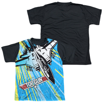 Top Gun Rad Jet youth black back t-shirt for ages 8 to 12