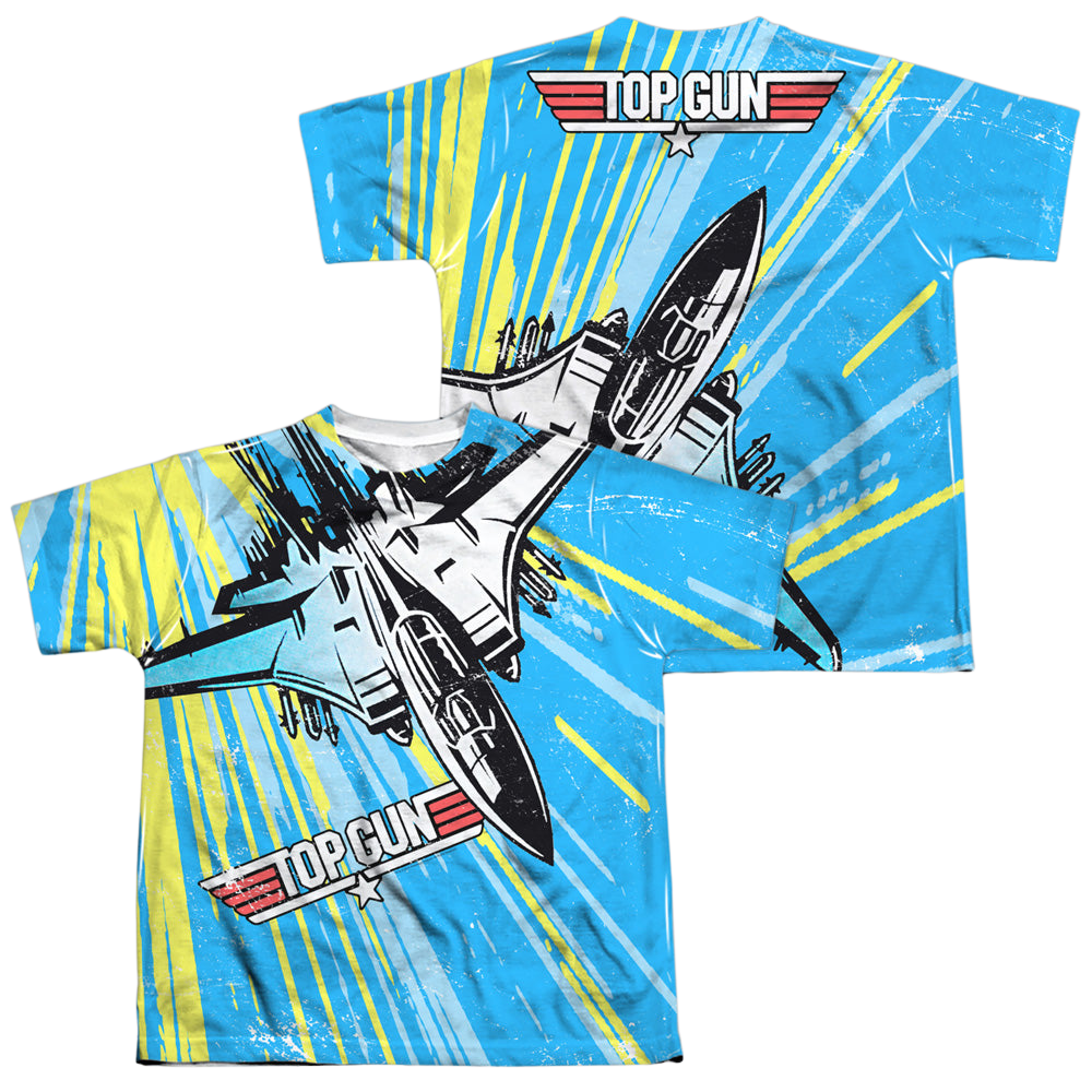 Top Gun Rad Jet (Front/Back Print) - Youth All-Over Print T-Shirt Youth All-Over Print T-Shirt (Ages 8-12) Top Gun