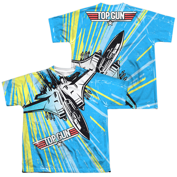 Top Gun Rad Jet youth all-over print t-shirt for ages 8 to 12