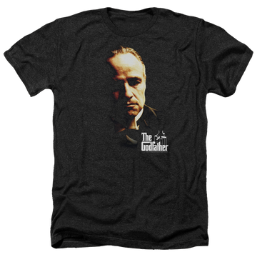 Charcoal men's heather t-shirt with The Godfather Don Vito graphic