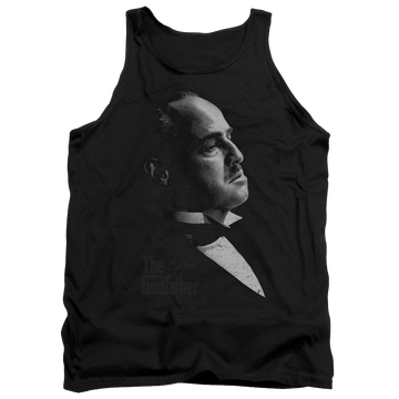 Black men's tank with The Godfather Graphic Vito graphic