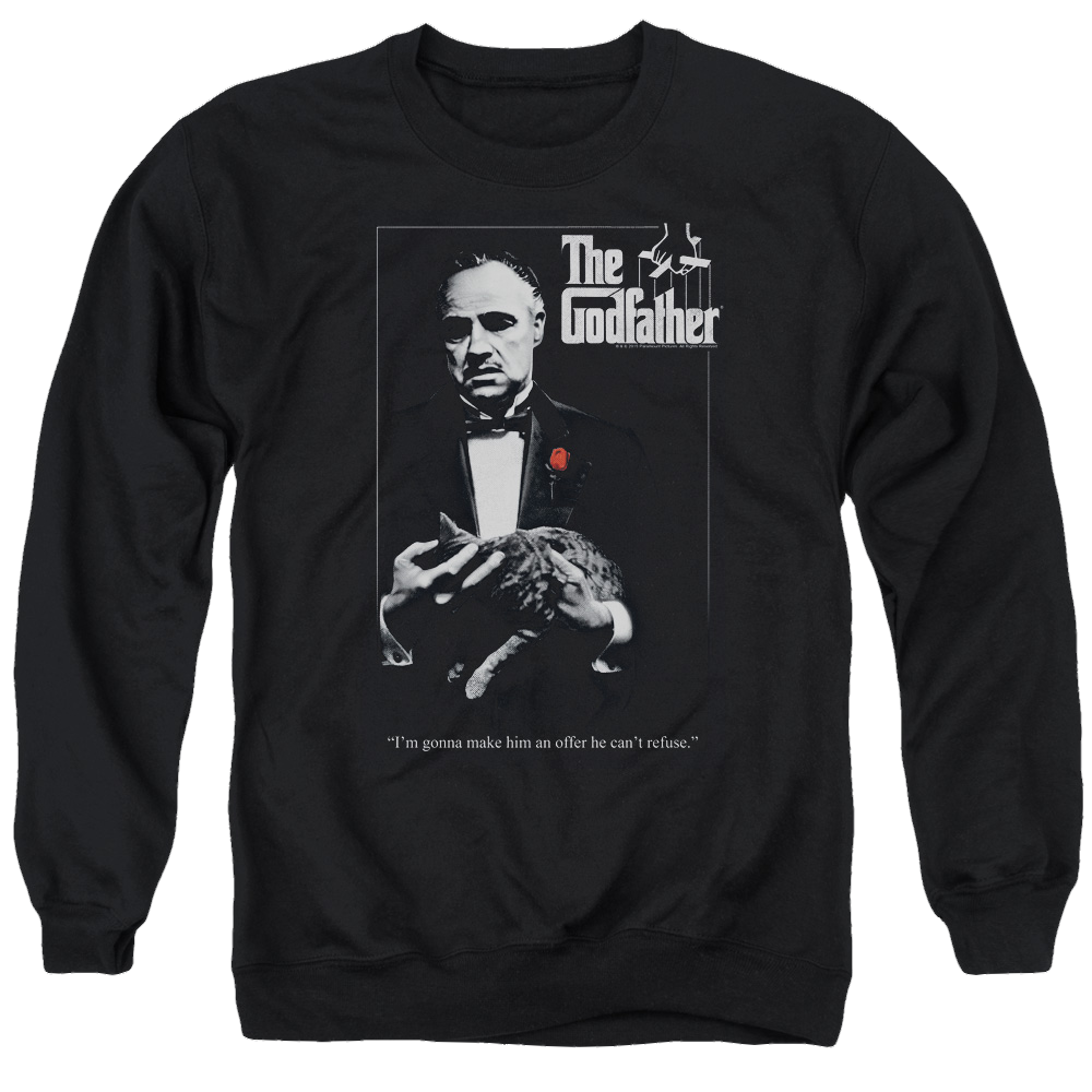 Godfather, The Poster - Men's Crewneck Sweatshirt Men's Crewneck Sweatshirt The Godfather