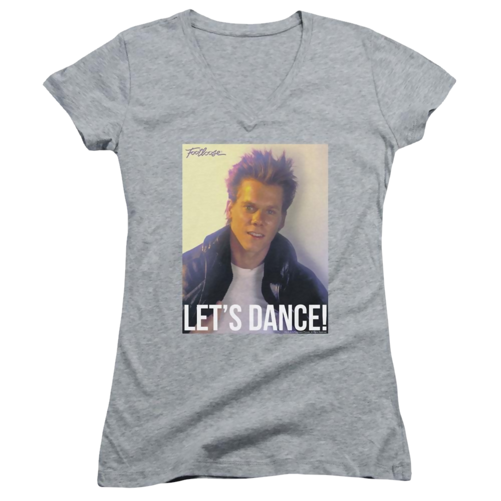 Footloose Lets Dance - Juniors V-Neck T-Shirt Juniors V-Neck T-Shirt Footloose