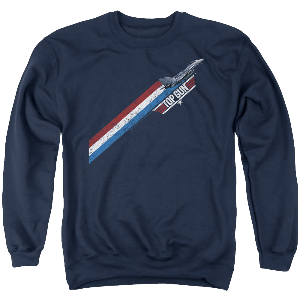 Top Gun Stripes - Men's Crewneck Sweatshirt Men's Crewneck Sweatshirt Top Gun