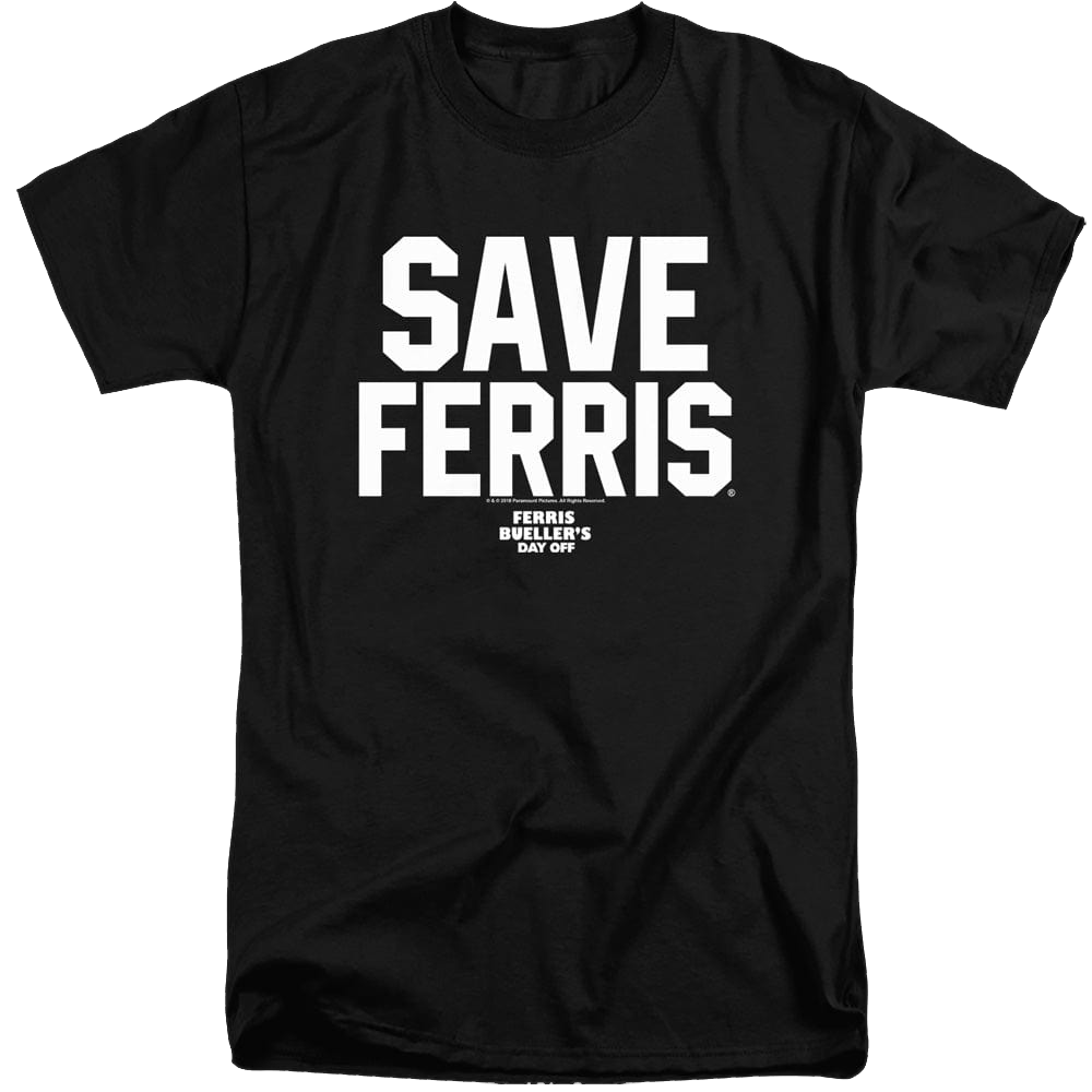 Ferris Bueller's Day Off Save Ferris - Men's Tall Fit T-Shirt Men's Tall Fit T-Shirt Ferris Bueller's Day Off