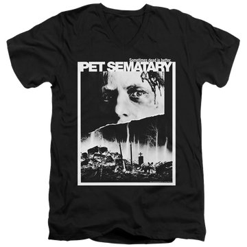 Pet Sematary Poster Art - Men's V-Neck T-Shirt Men's V-Neck T-Shirt Pet Sematary