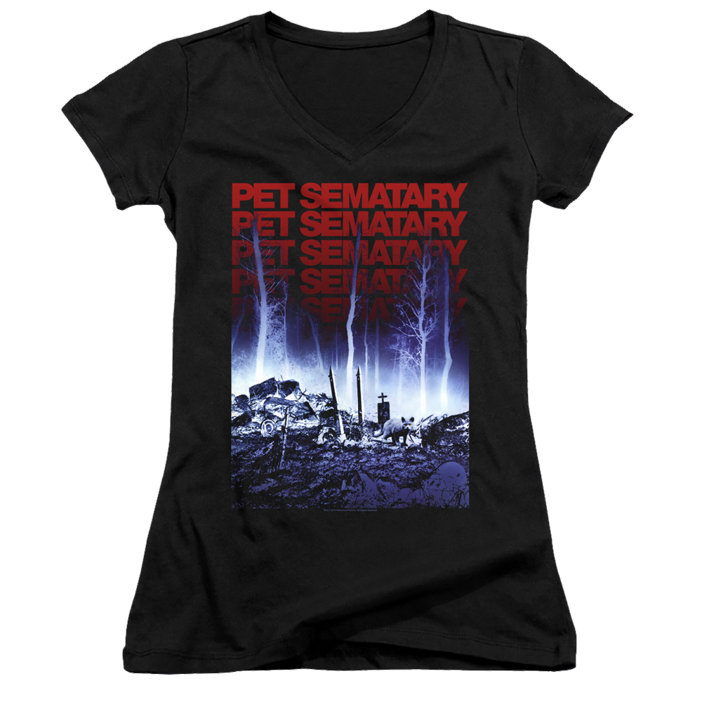 Pet Sematary Sematary - Juniors V-Neck T-Shirt Juniors V-Neck T-Shirt Pet Sematary