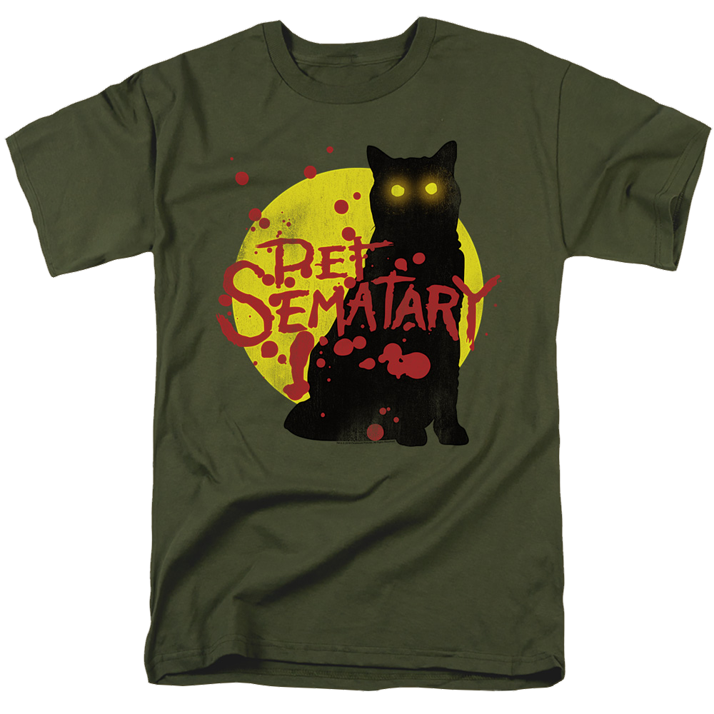 Pet Sematary Graphic Cat - Men's Regular Fit T-Shirt Men's Regular Fit T-Shirt Pet Sematary