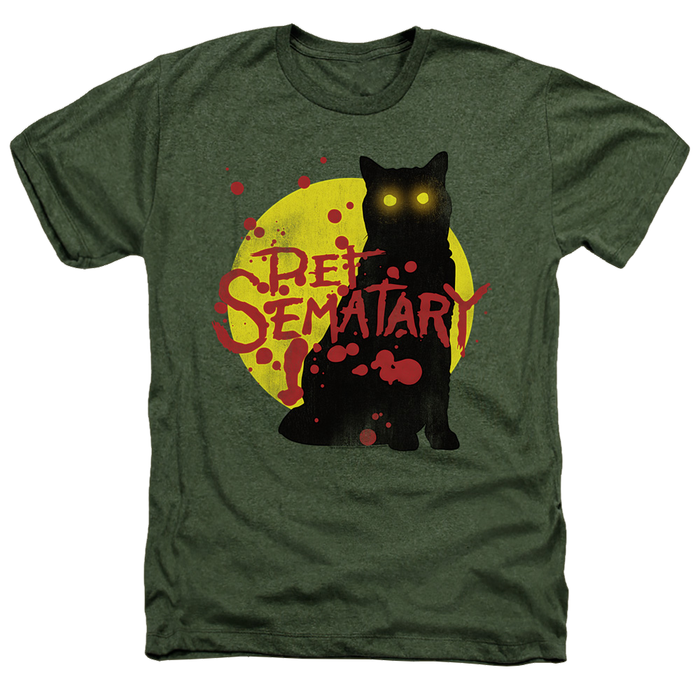 Pet Sematary Graphic Cat - Men's Heather T-Shirt Men's Heather T-Shirt Pet Sematary