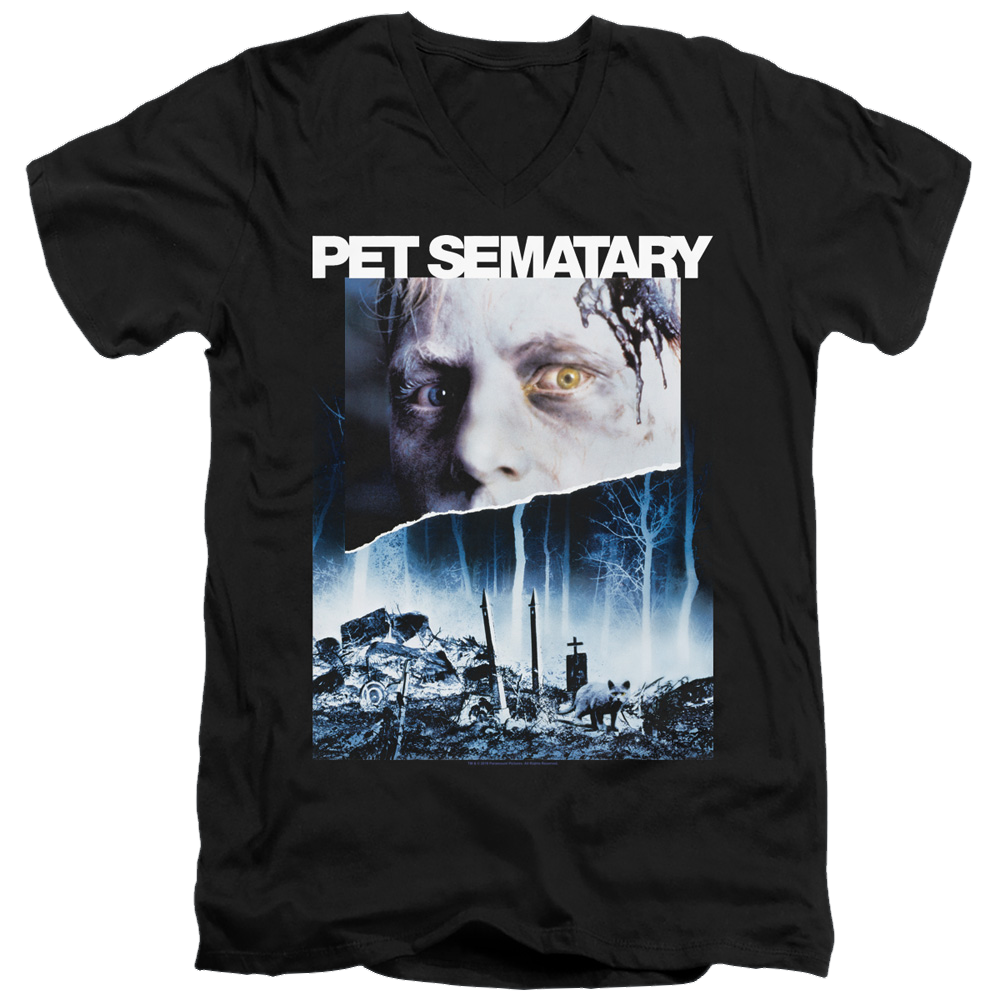 Pet Sematary Poster Art - Men's V-Neck T-Shirt Men's V-Neck T-Shirt Pet Sematary
