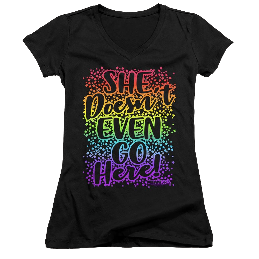 Mean Girls Doesn'T Go Here - Juniors V-Neck T-Shirt Juniors V-Neck T-Shirt Mean Girls