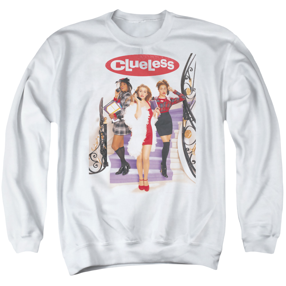 Clueless Clueless Poster - Men's Crewneck Sweatshirt Men's Crewneck Sweatshirt Clueless