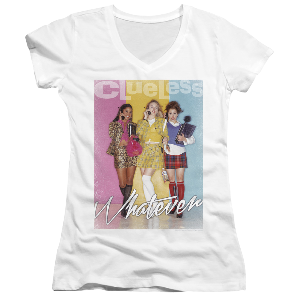 Clueless Whatever - Juniors V-Neck T-Shirt Juniors V-Neck T-Shirt Clueless