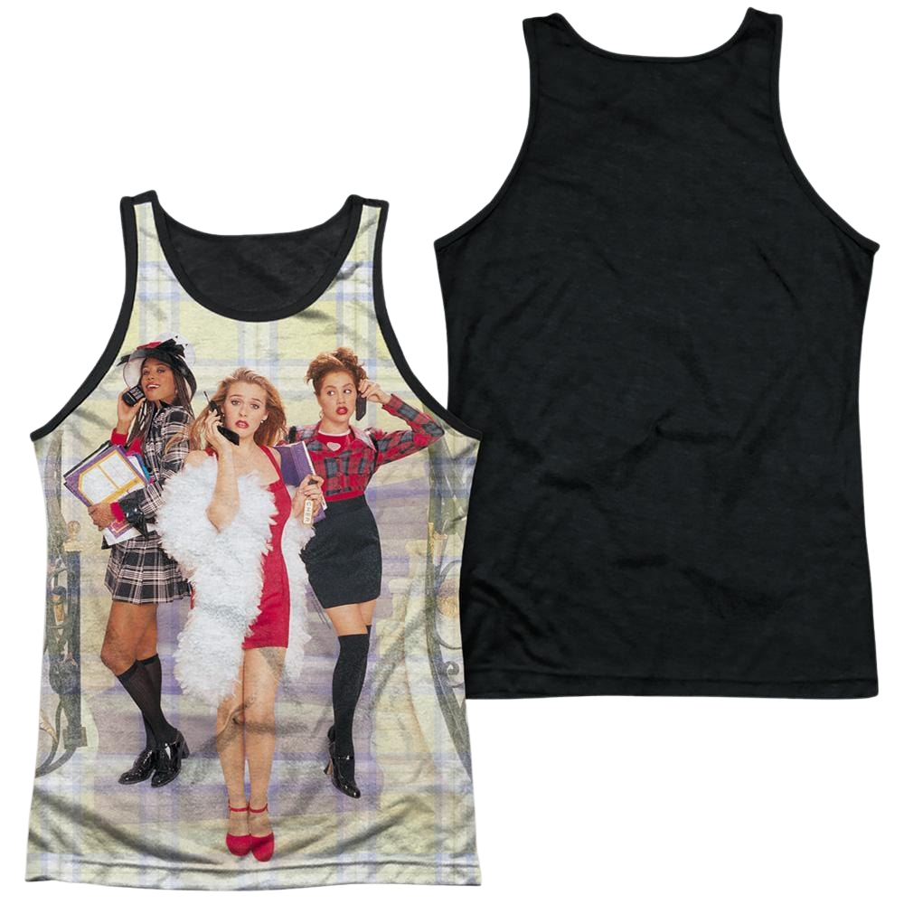 Clueless Clueless Plaid - Men's Black Back Tank Top Men's Black Back Tank Clueless