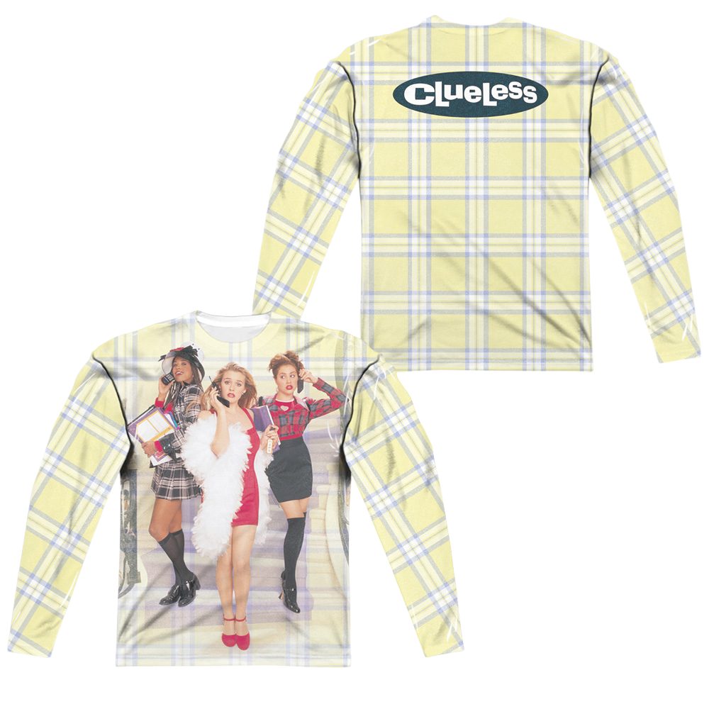 Clueless Clueless Plaid (Front/Back Print) - Men's All-Over Print Long Sleeve Men's All-Over Print Long Sleeve Clueless