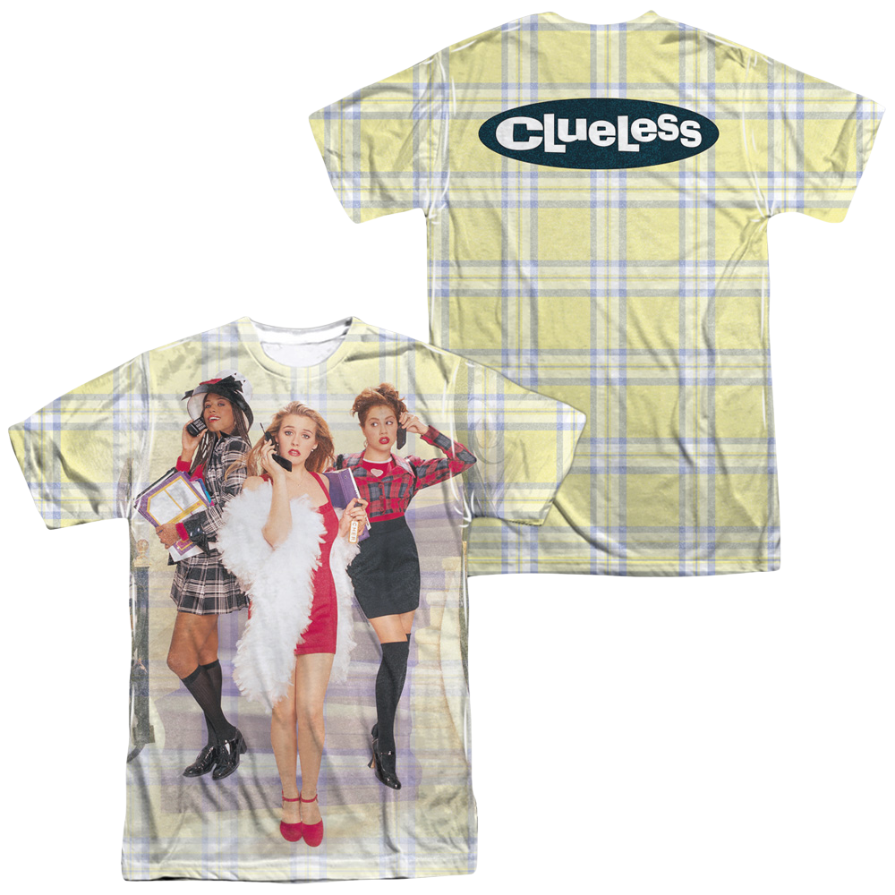 Clueless Clueless Plaid (Front/Back Print) - Men's All-Over Print T-Shirt Men's All-Over Print T-Shirt Clueless