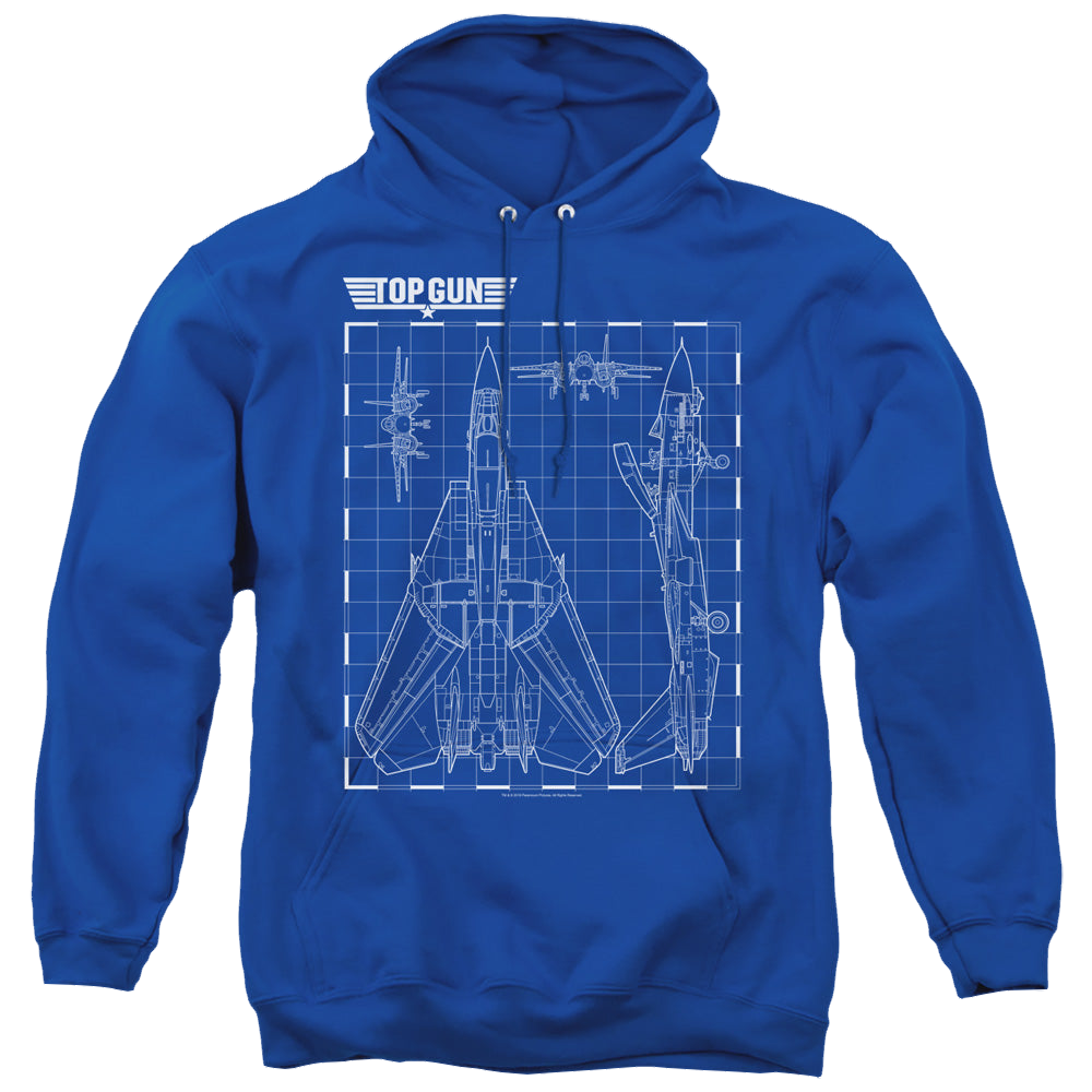 Top Gun Schematic - Pullover Hoodie Pullover Hoodie Top Gun