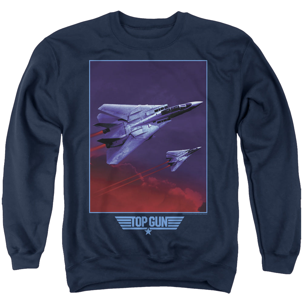 Top Gun Clouds - Men's Crewneck Sweatshirt Men's Crewneck Sweatshirt Top Gun